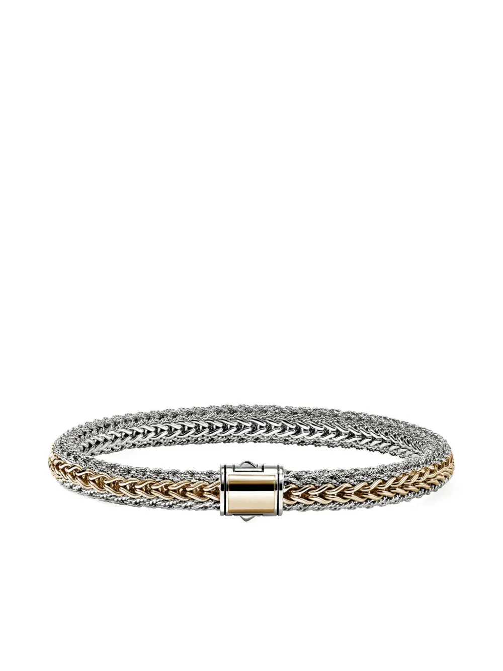 John Hardy 14k Yellow Gold Sterling Silver Bracelet In Metallic