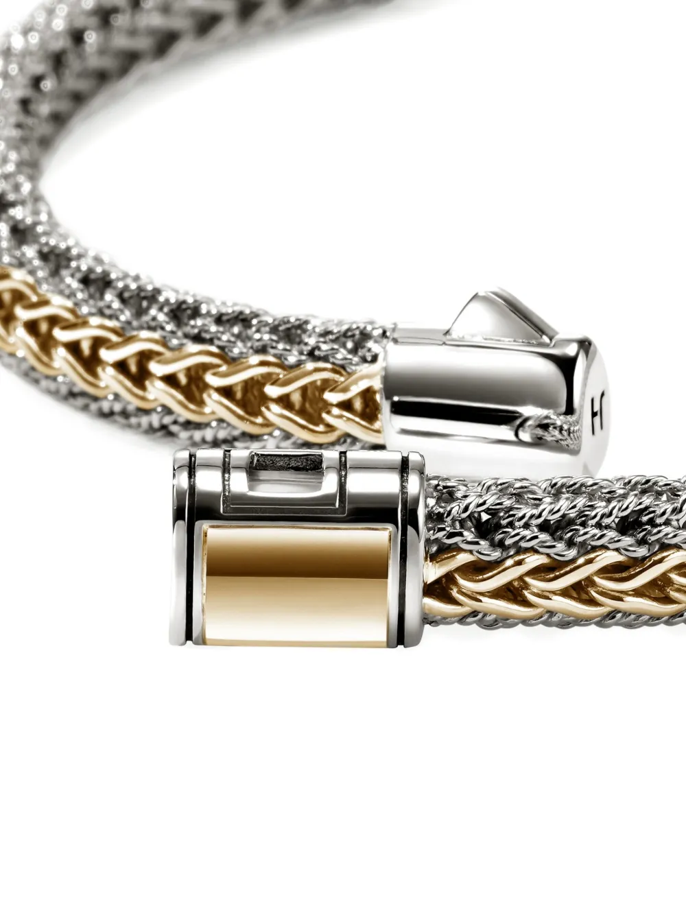 John Hardy 14k Yellow Gold Sterling Silver Bracelet In Metallic