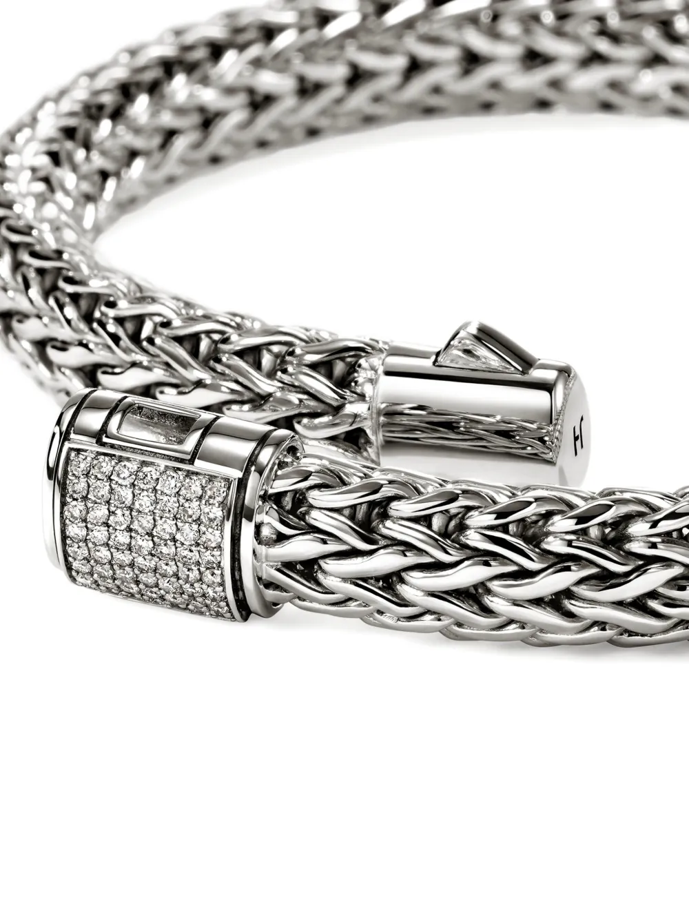 John Hardy Sterling Silver Diamond Chain Bracelet In Silver