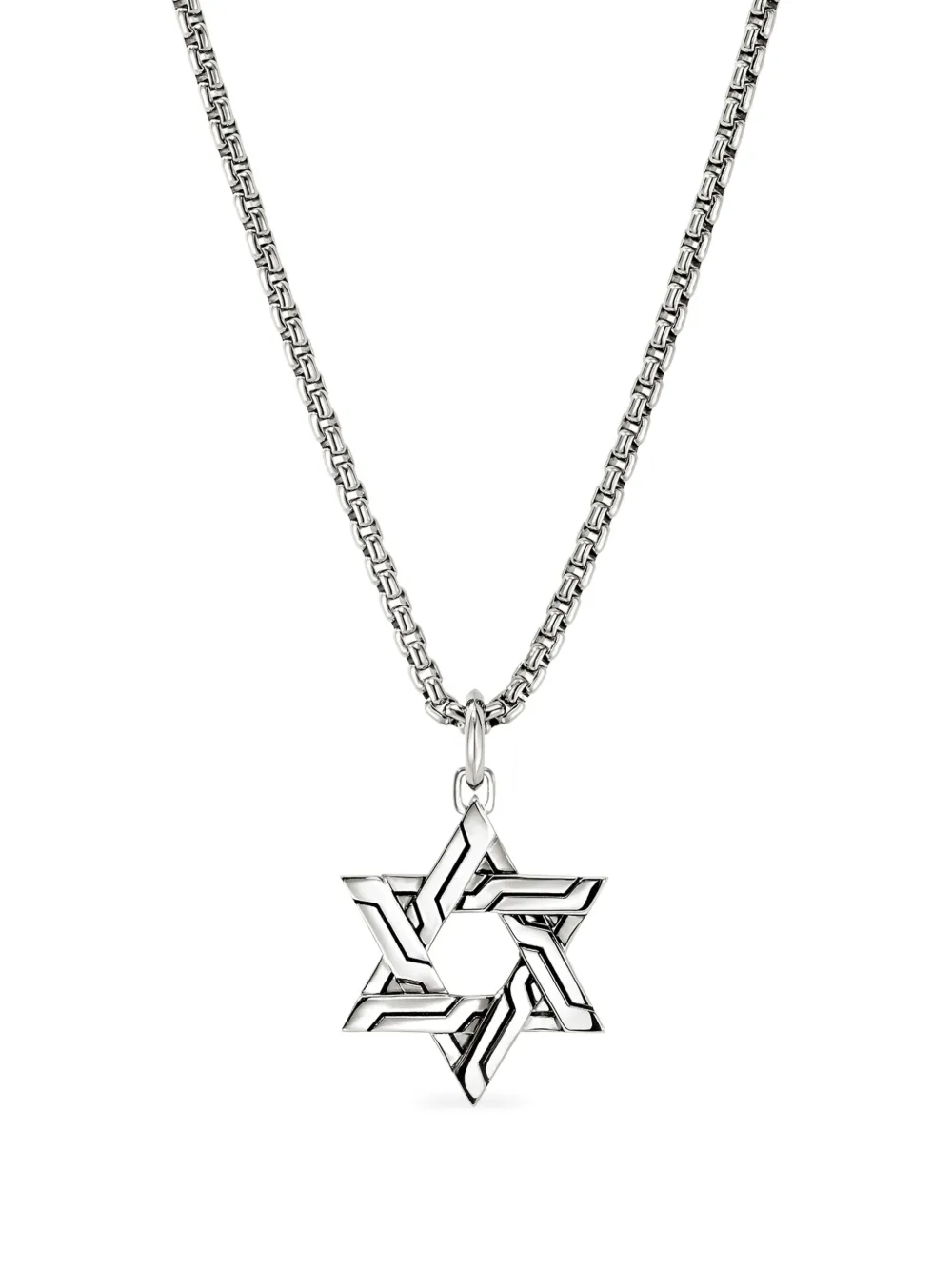 John Hardy sterling silver Icon 50 Star of David pendant necklace | Silver | Image 1