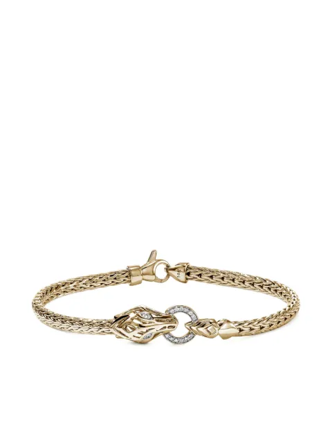 John Hardy pulsera Naga en oro amarillo de 14kt con diamante