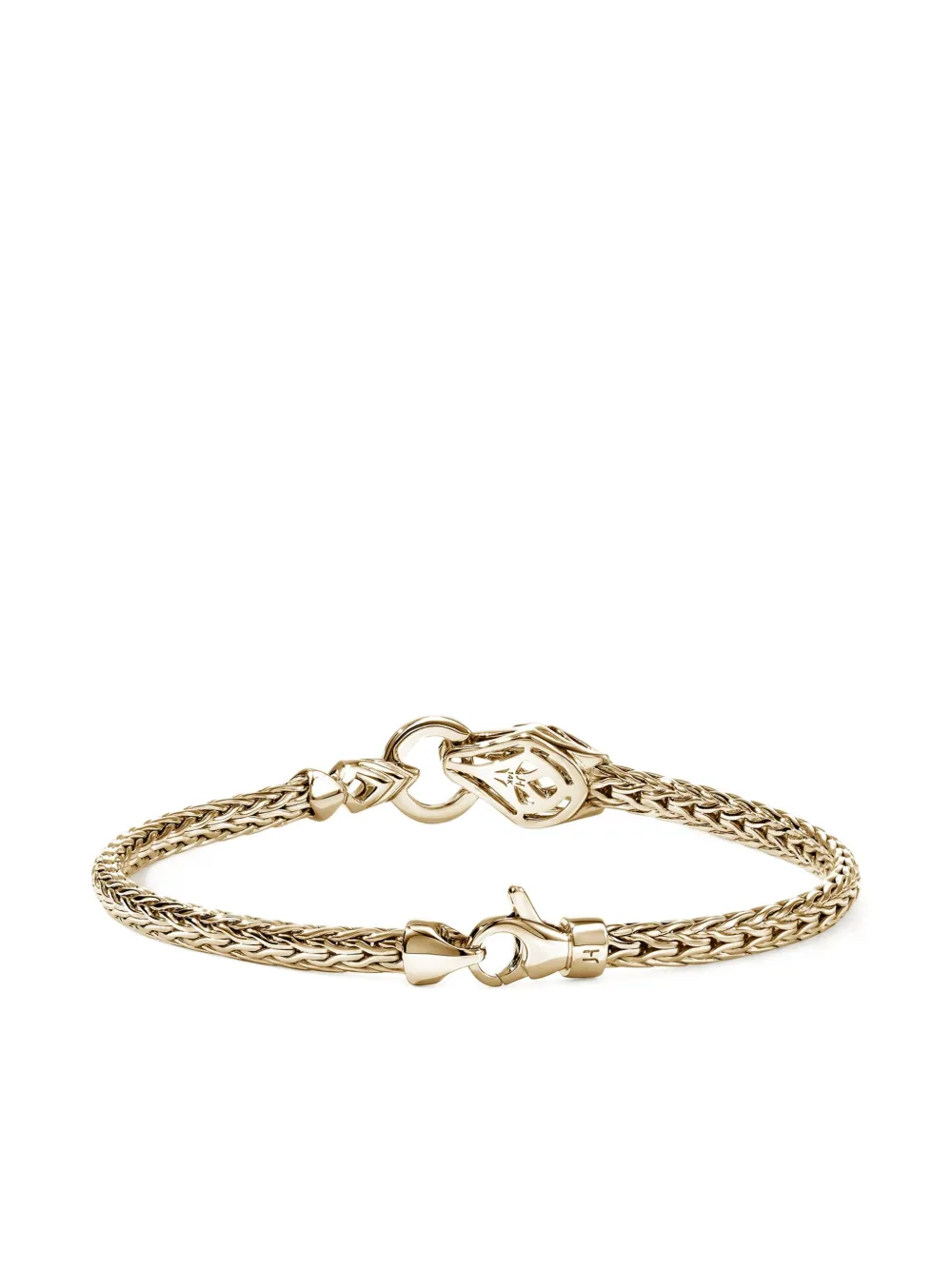 John Hardy 14k Yellow Gold Naga Diamond Bracelet In Gold