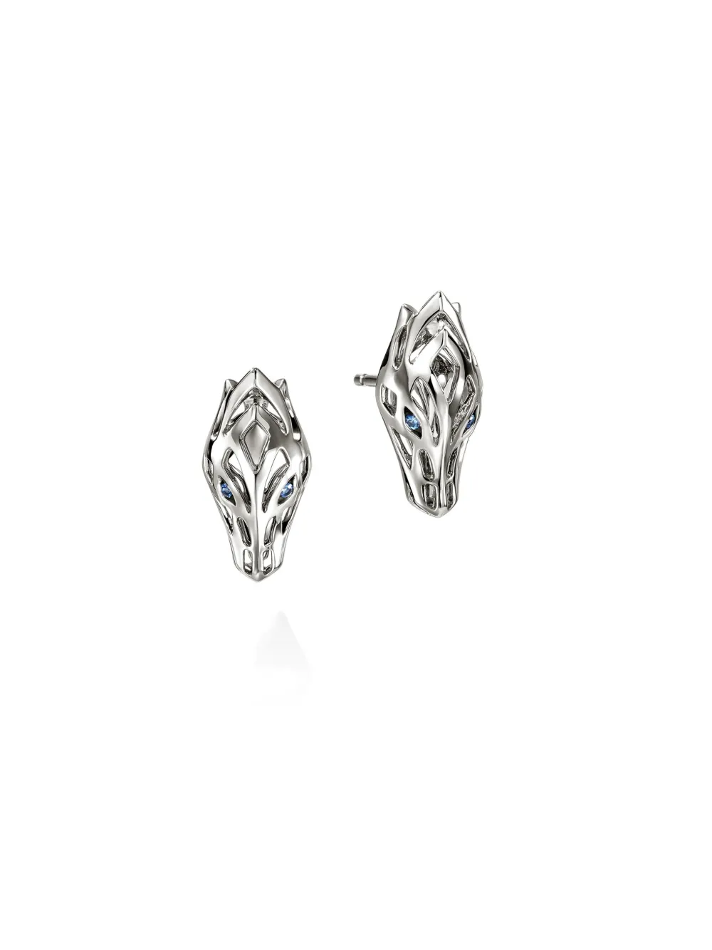 John Hardy Sterling Silver Naga Earrings In Metallic