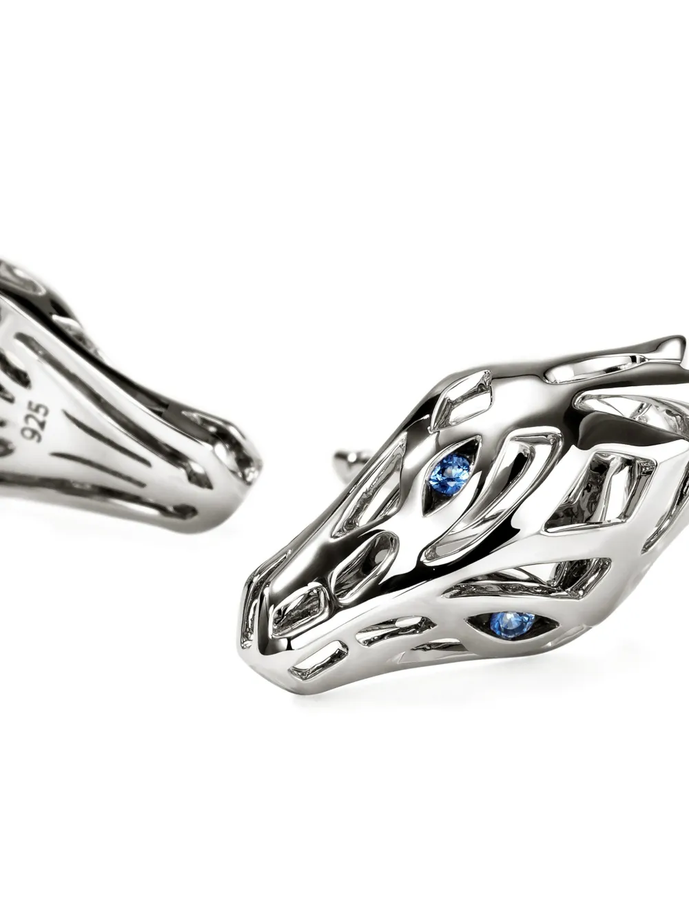 John Hardy Sterling Silver Naga Earrings In Metallic