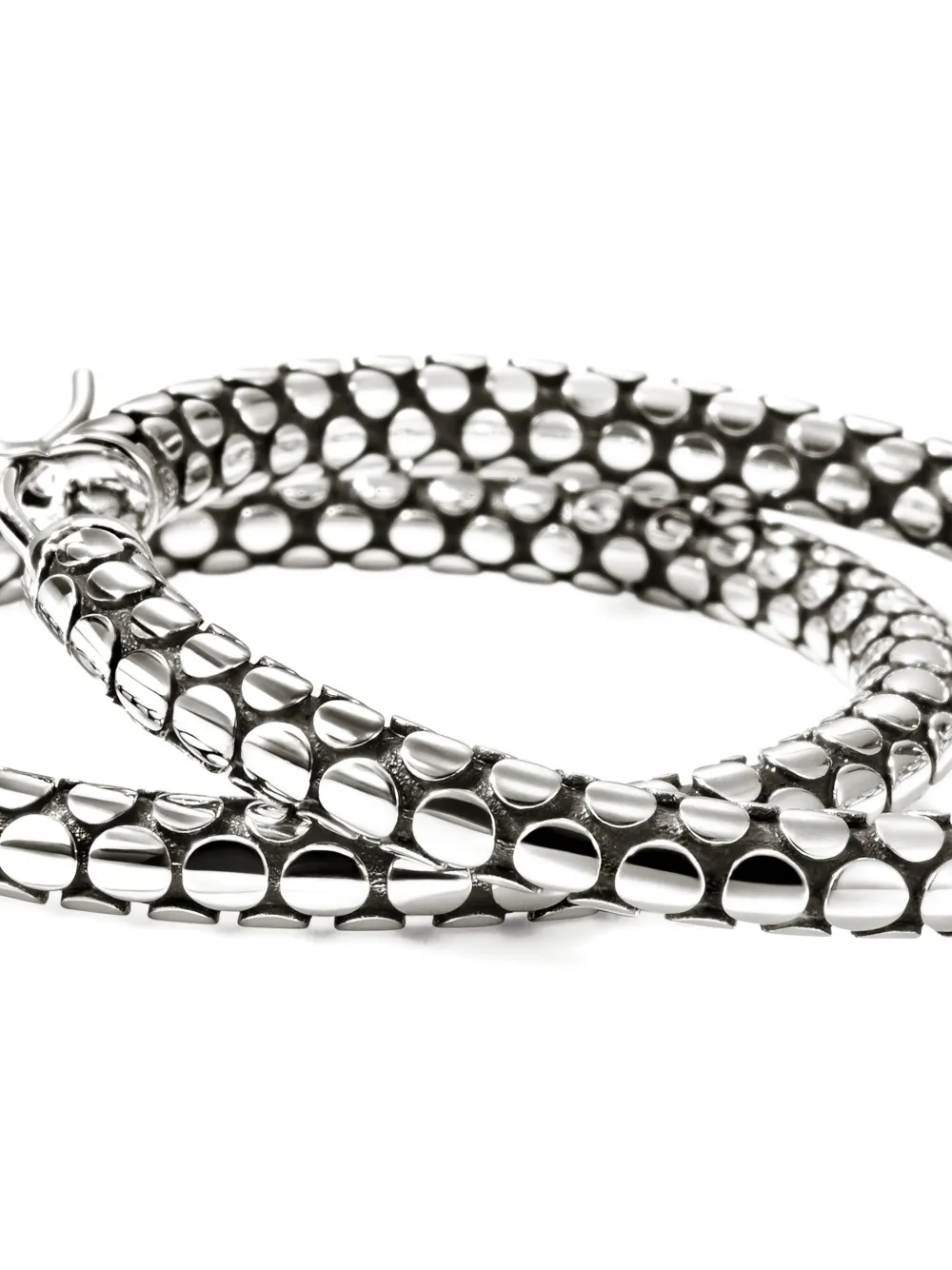 Sterling Silver Dot Hoop Earrings