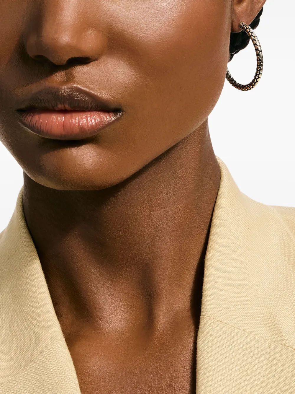 Sterling Silver Dot Hoop Earrings