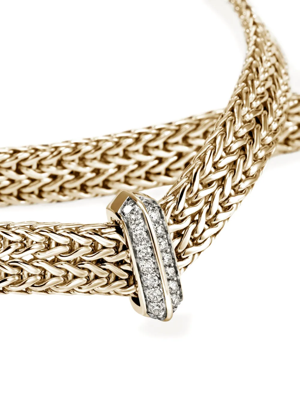 John Hardy 14k Yellow Gold Icon Link Diamond Necklace In Gold