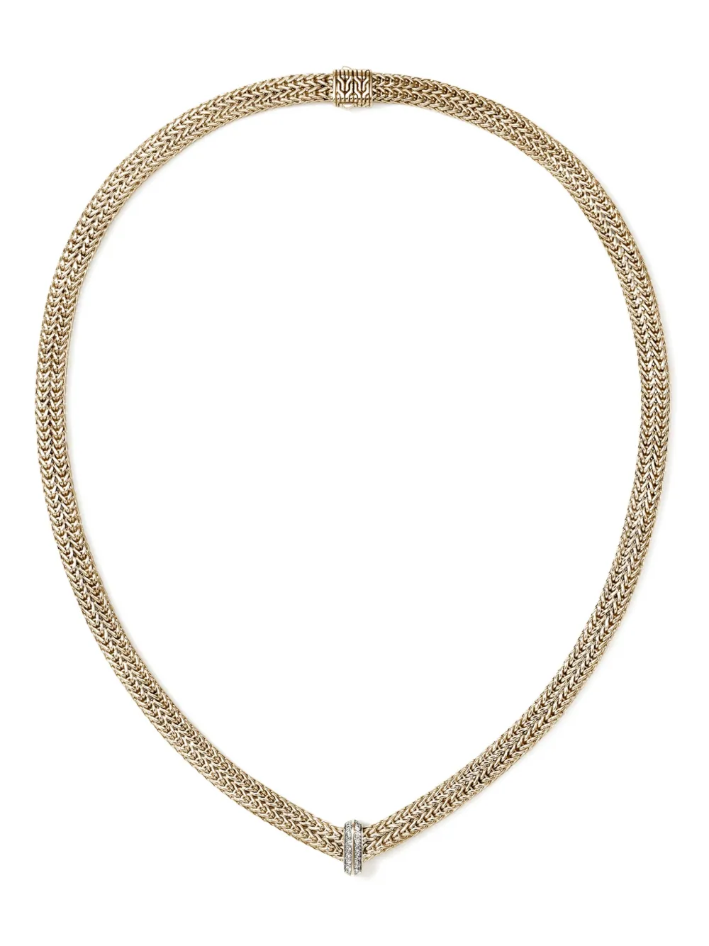 John Hardy 14k Yellow Gold Icon Link Diamond Necklace In Gold