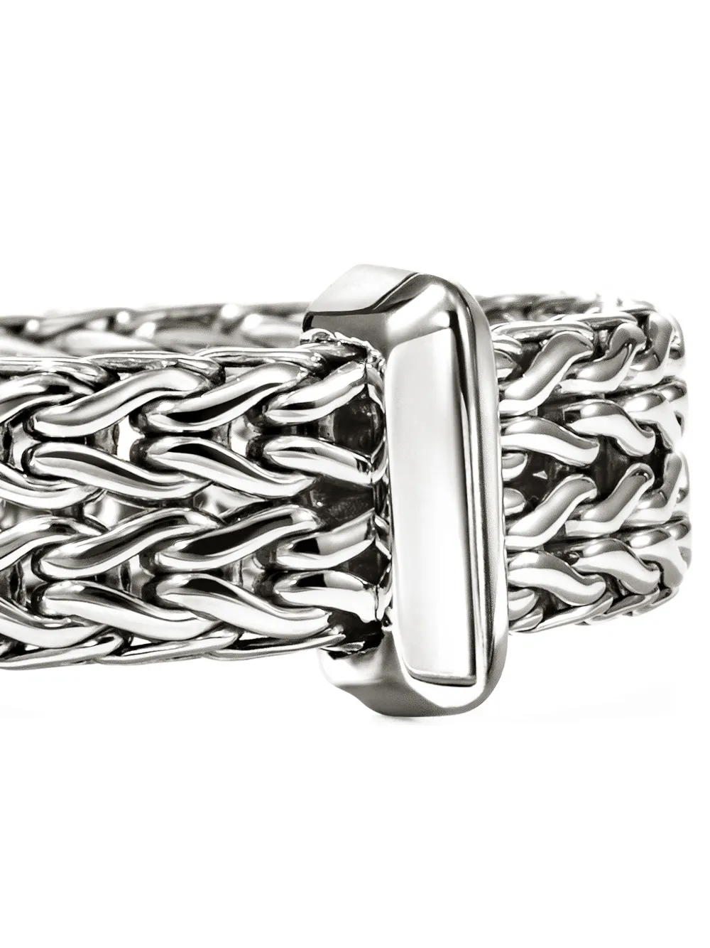 John Hardy Sterling Silver Icon Link Bar Ring In Metallic
