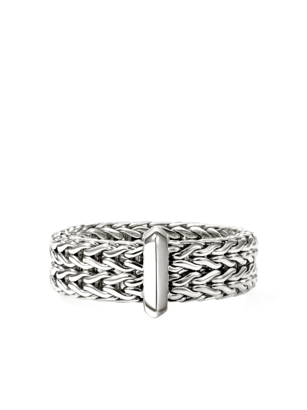 John Hardy Sterling Silver Icon Link Bar Ring In Metallic