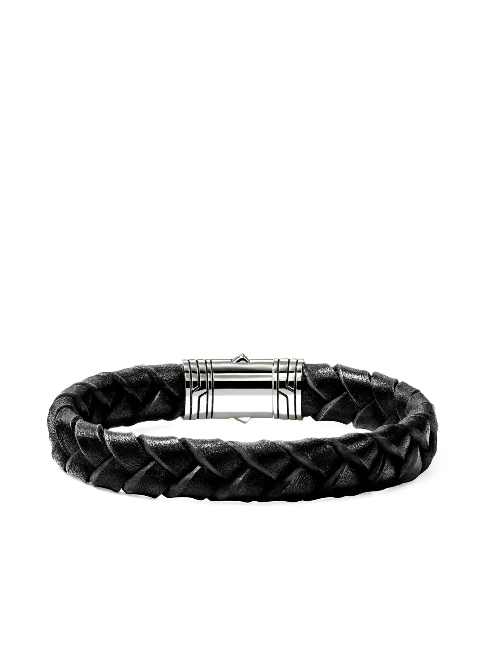 John Hardy Sterling Silver Braided Bracelet In Black