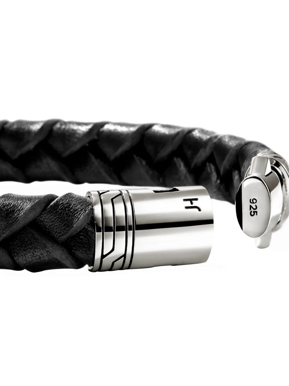 John Hardy Sterling Silver Braided Bracelet In Black