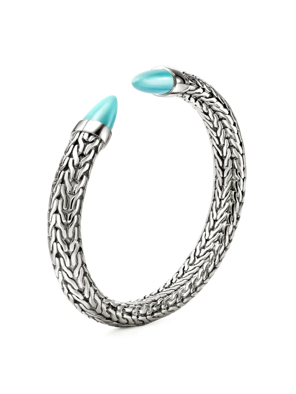 John Hardy Sterling Silver Turquoise Bracelet In Brown