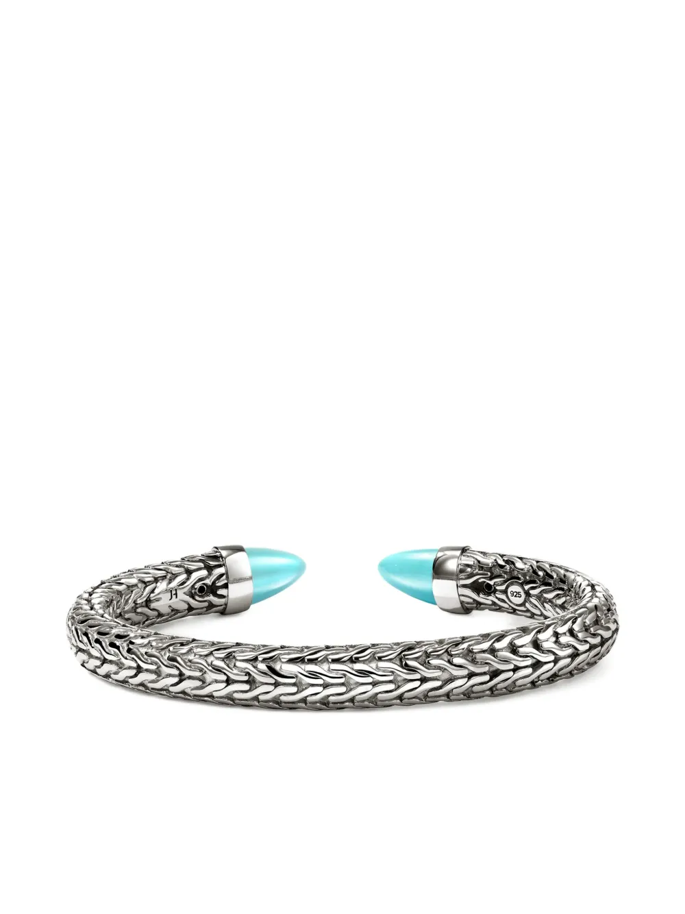 John Hardy Sterling Silver Turquoise Bracelet In Brown