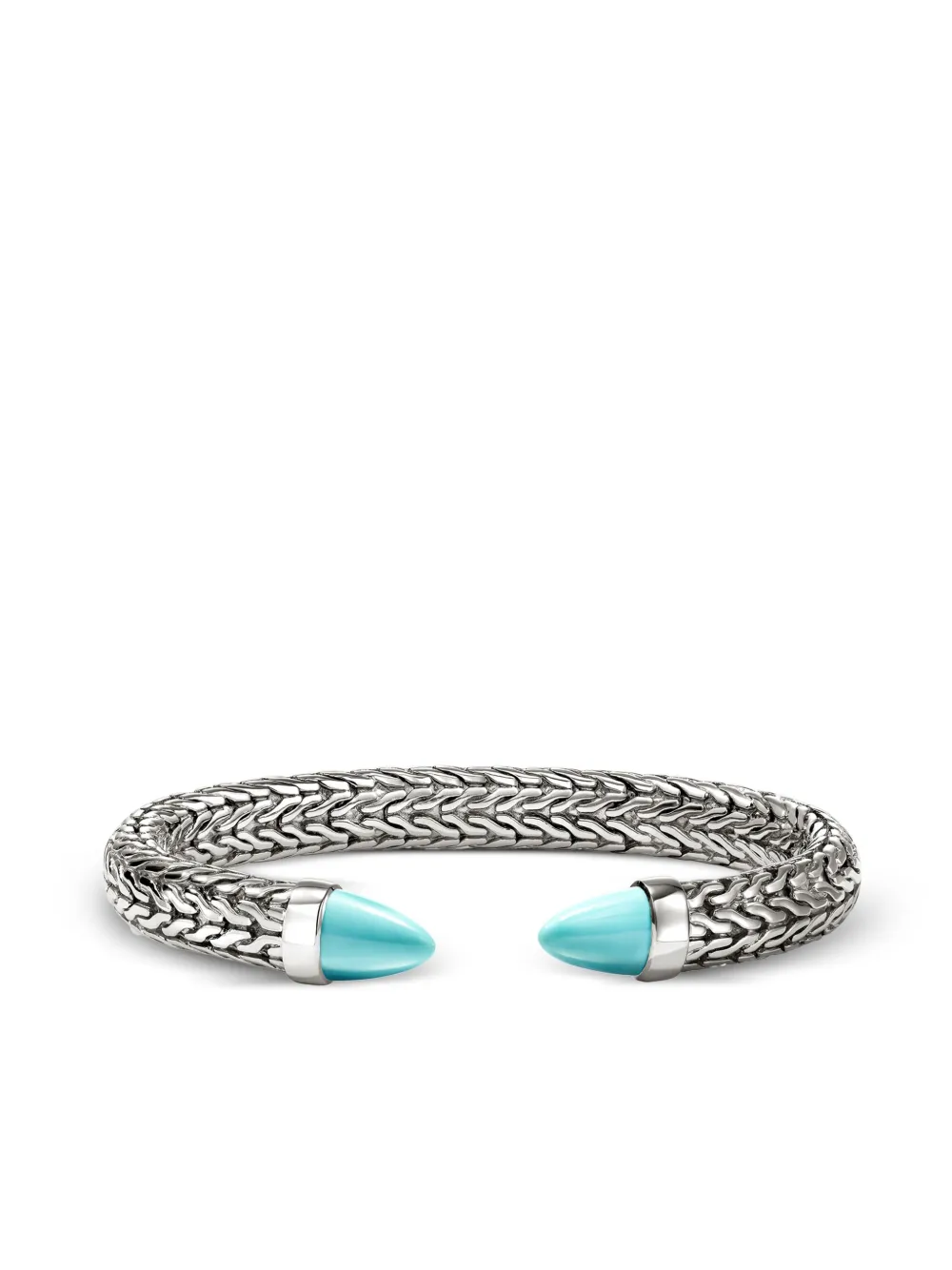 John Hardy Sterling Silver Turquoise Bracelet In Brown