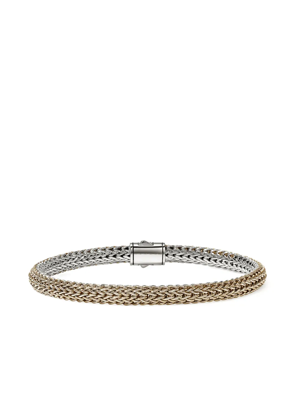 John Hardy 14k Yellow Gold And Sterling Silver Icon Diamond Bracelet In Gray