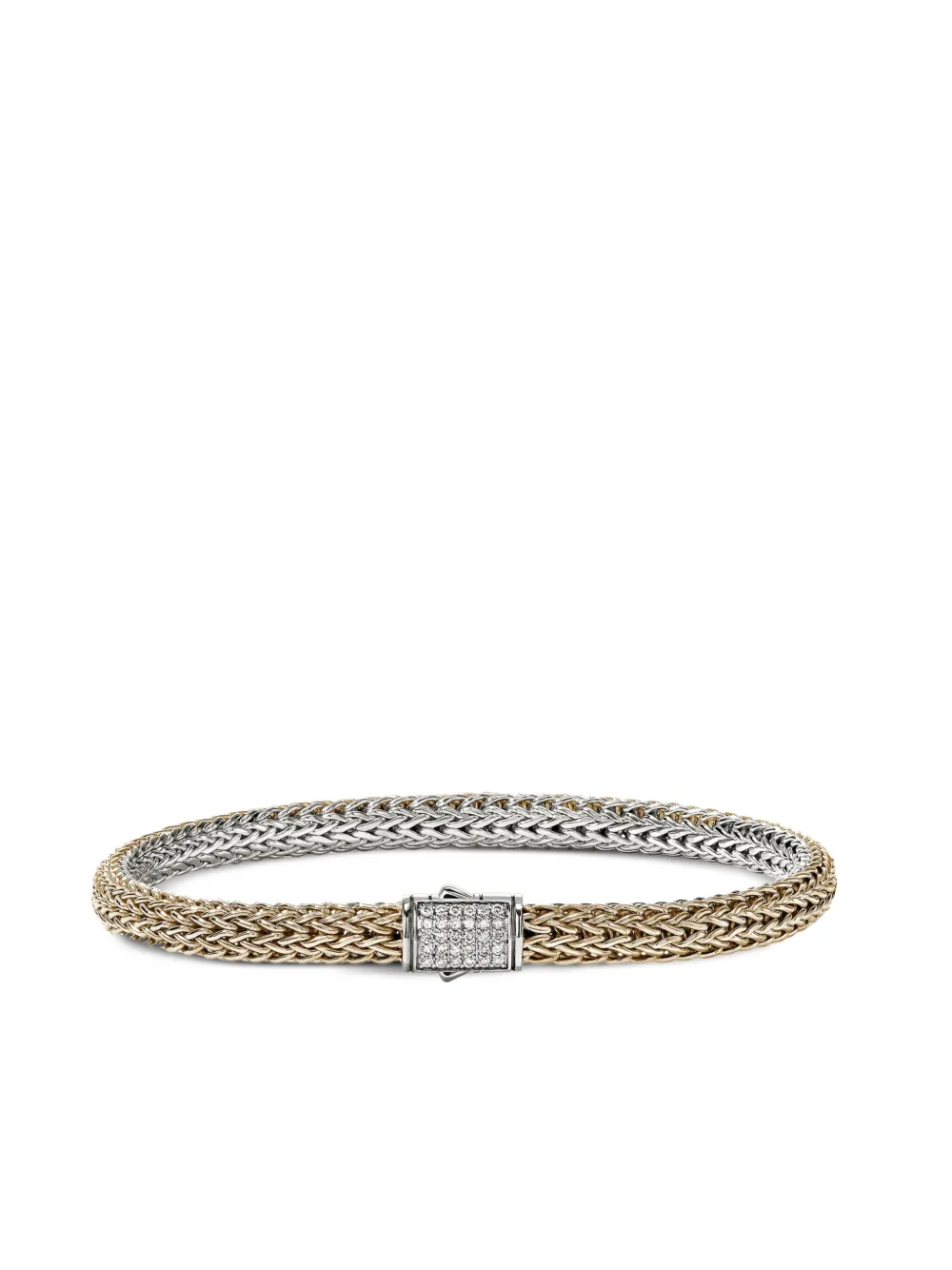 John Hardy 14K yellow gold  and sterling silver Icon diamond bracelet | Silver | Image 1