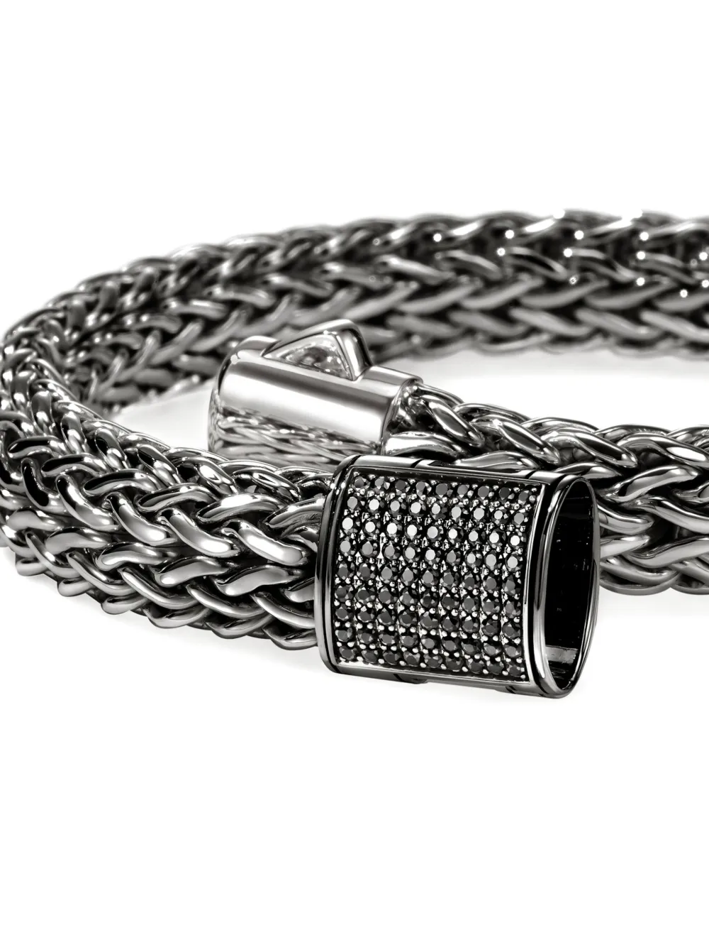 John Hardy Sterling Silver Shapphire Bracelet In Black
