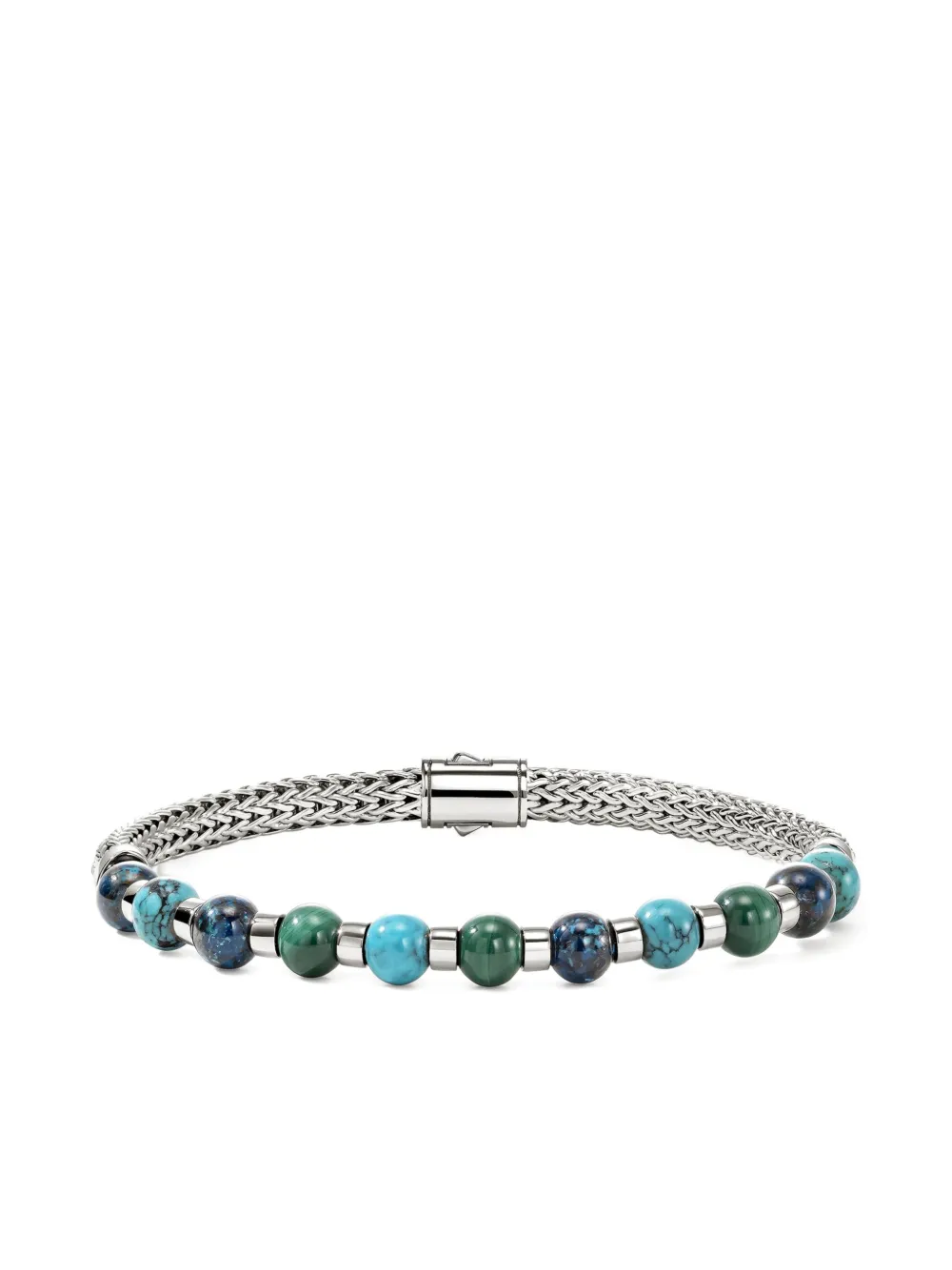 John Hardy pulsera en plata de ley con cuentas en cadena | plateado | Image 1