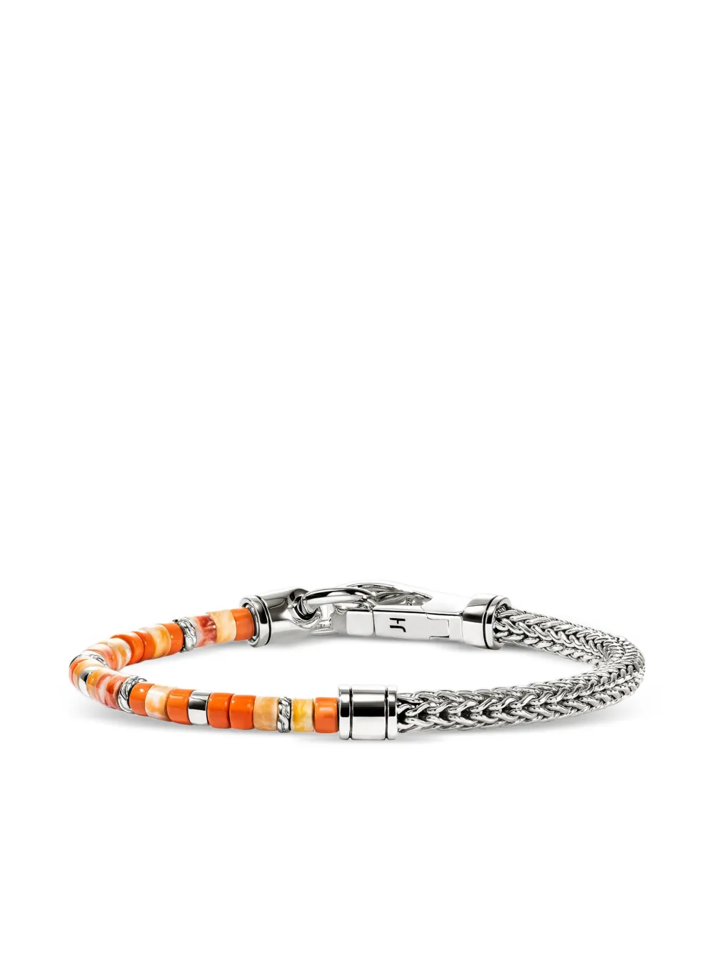 John Hardy Sterling Silver Coral Bead Bracelet In Silver