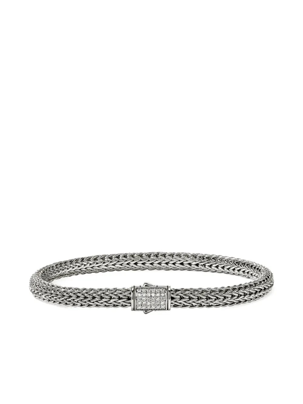John Hardy sterling silver Icon diamond bracelet - Argento