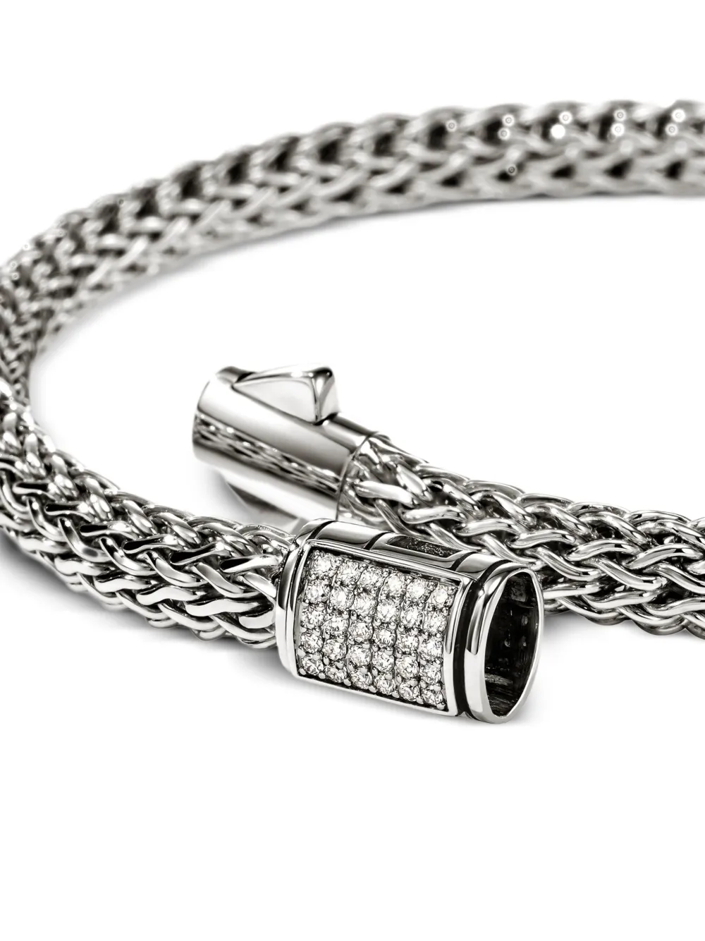 Sterling Silver Icon Diamond Bracelet