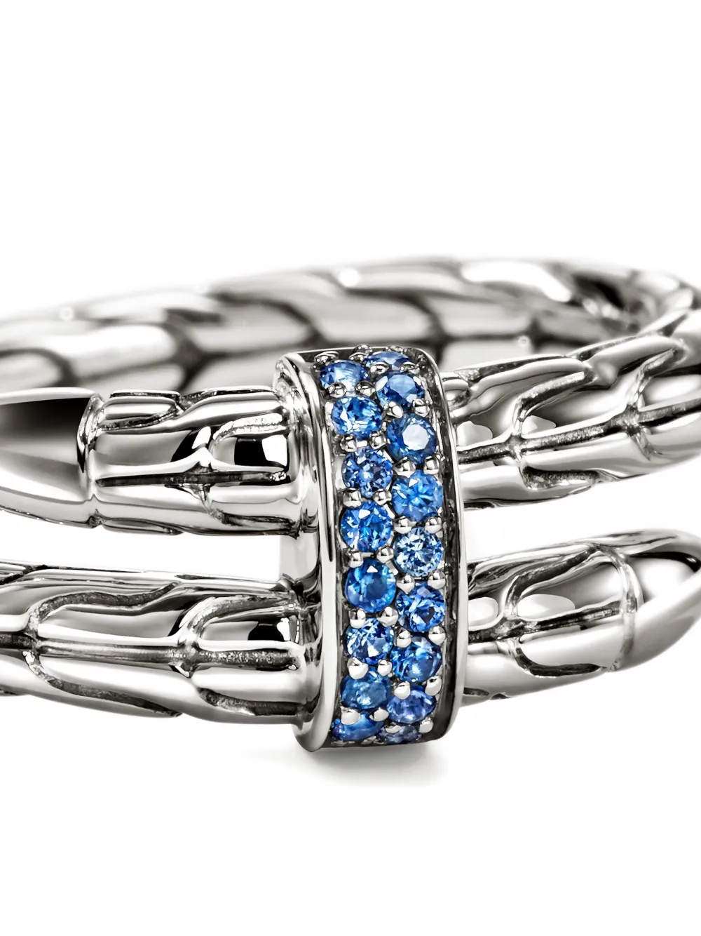 John Hardy Sterling Silver Sapphire Ring In Metallic