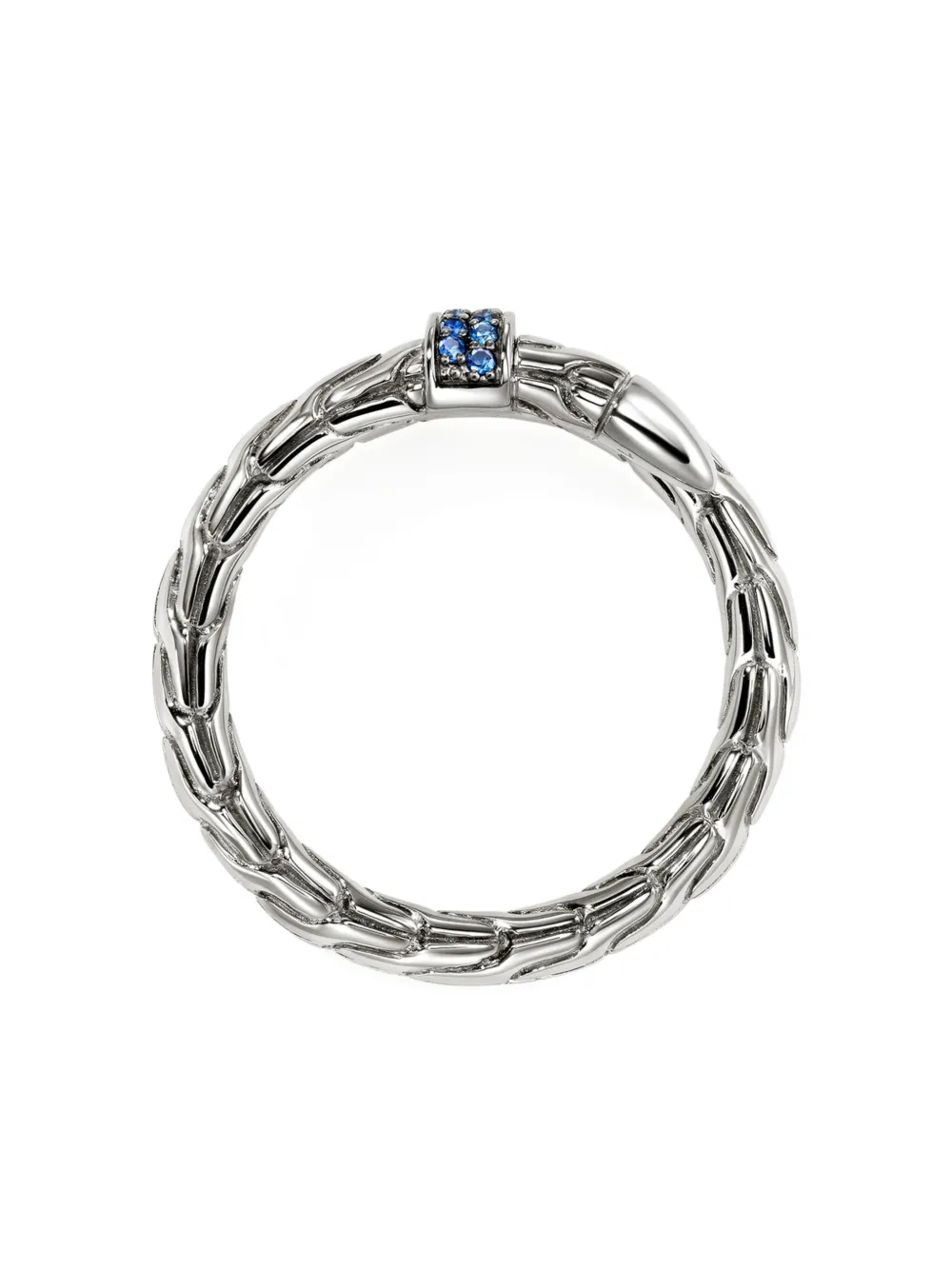 John Hardy Sterling Silver Sapphire Ring In Metallic