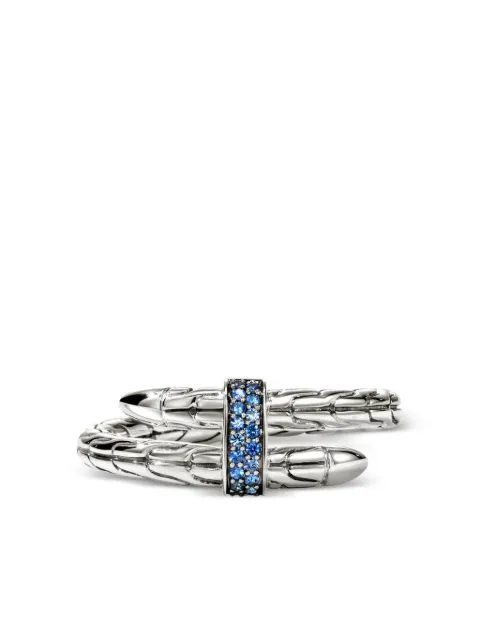 John Hardy sterling silver sapphire ring