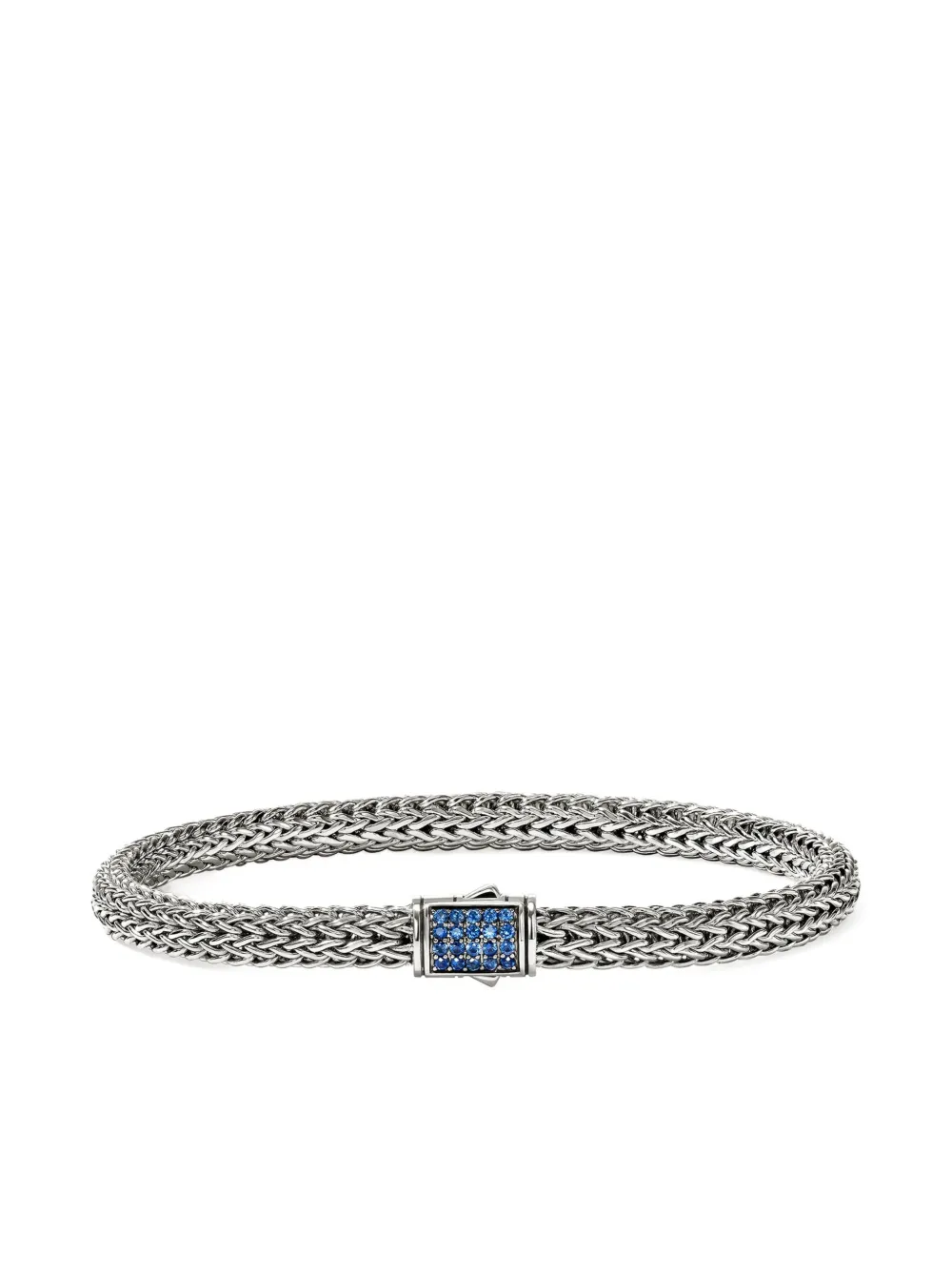 John Hardy Sterling Silver Icon Sapphire Bracelet In Silver
