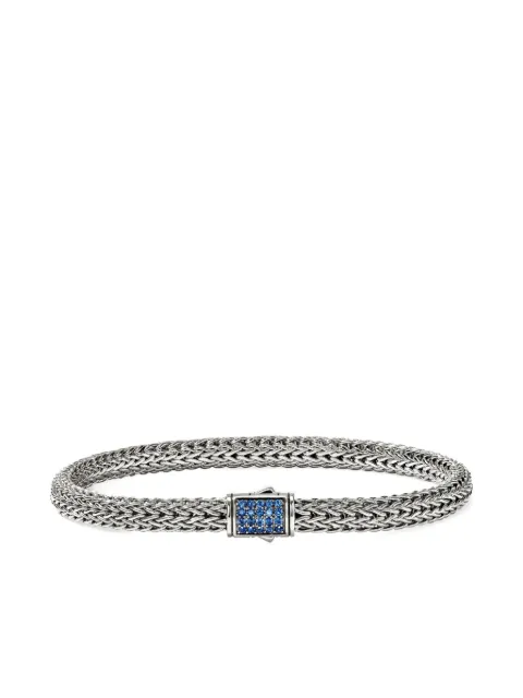 John Hardy sterling silver Icon sapphire bracelet