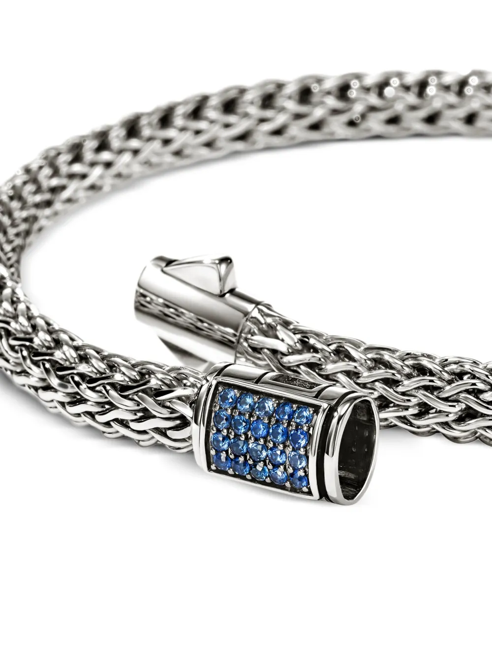 John Hardy Sterling Silver Icon Sapphire Bracelet In Silver