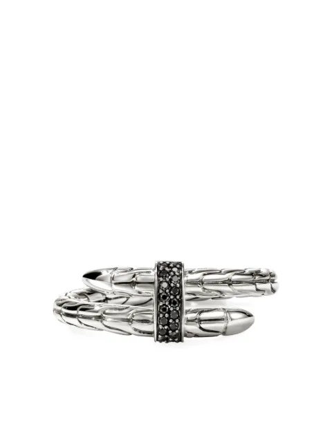 John Hardy anillo Spear en plata de ley con zafiro