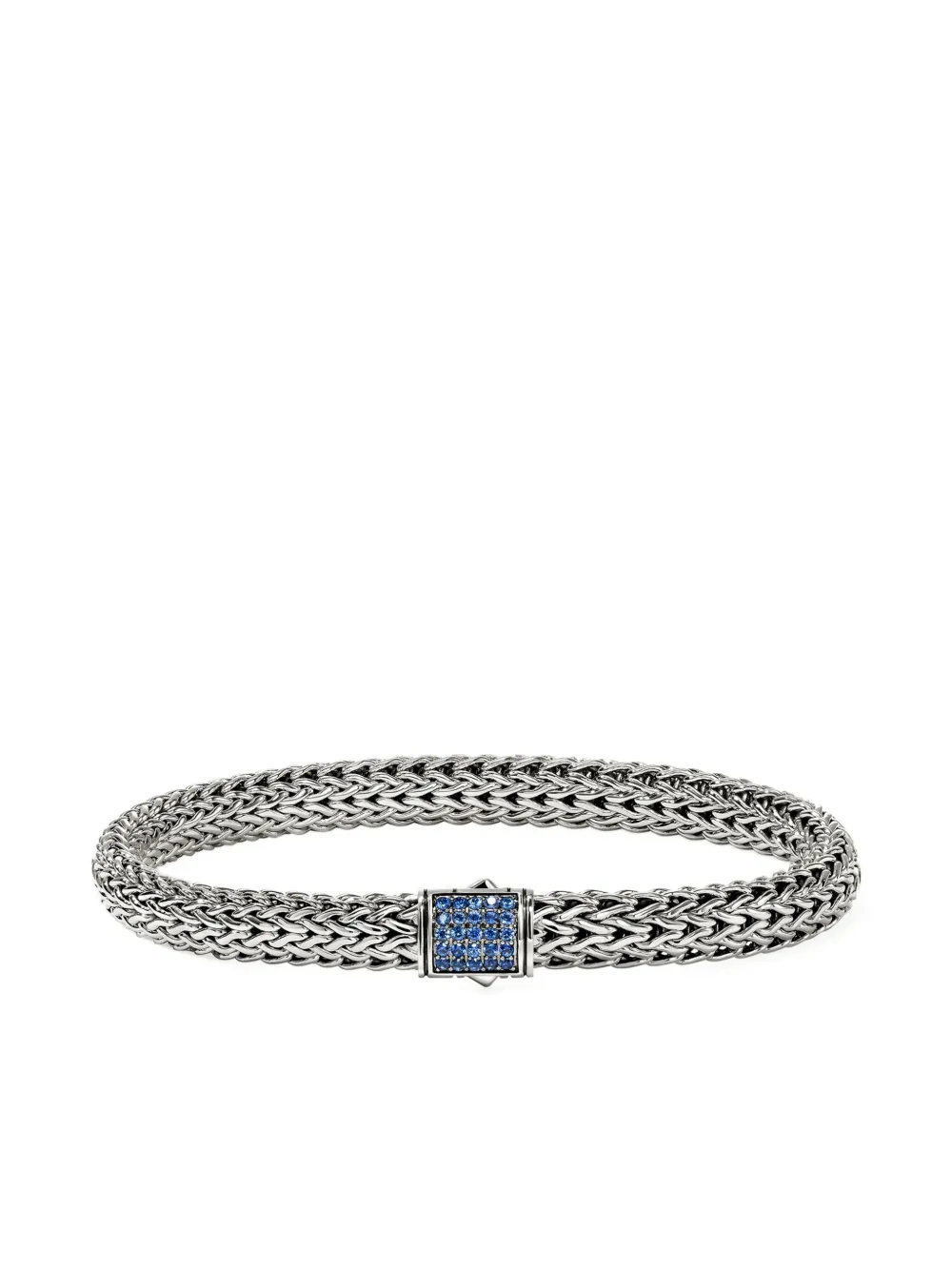 John Hardy Sterling Silver Sapphire Bracelet In Metallic