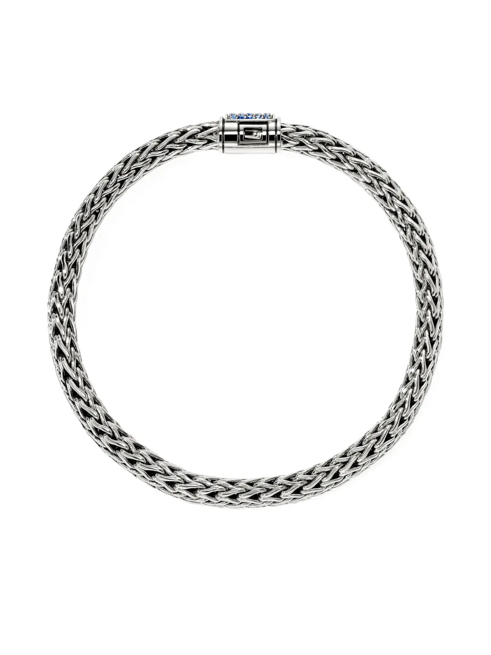 John Hardy Sterling Silver Sapphire Bracelet In Metallic