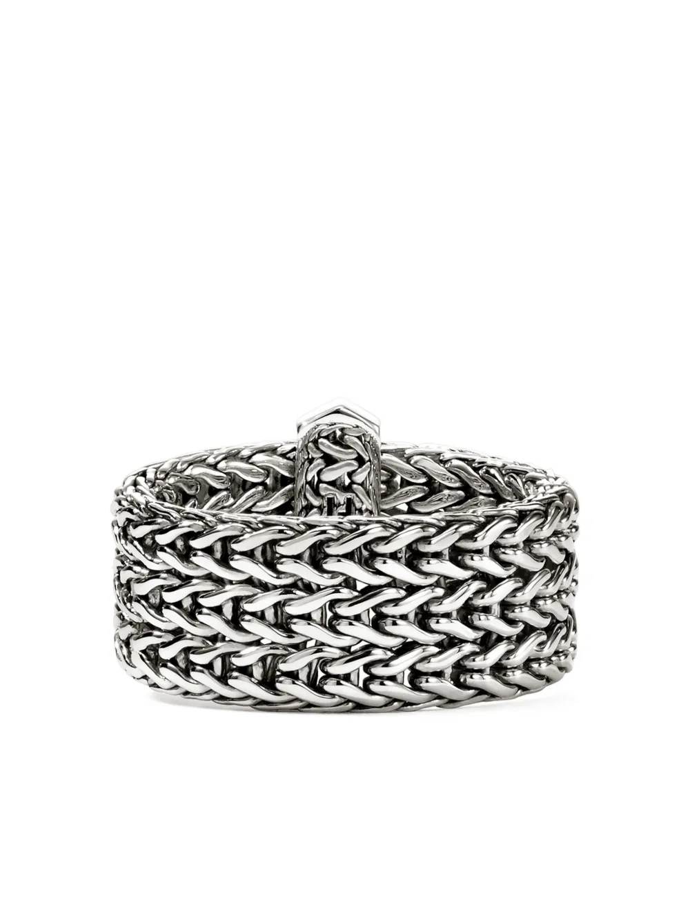 John Hardy Icon Link Bar ダイヤモンド リング スターリングシルバー - シルバートーン John Hardy Icon Link Bar ダイヤモンド リング スターリングシルバー - シルバートーン