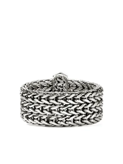 John Hardy Sterling Silver Diamond Ring