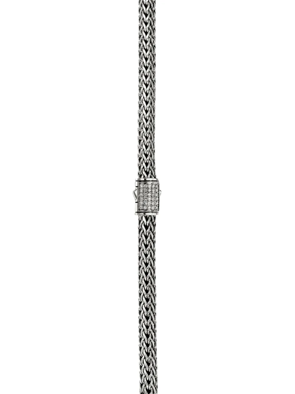John Hardy Sterling Silver Diamond Fine Necklace In Metallic