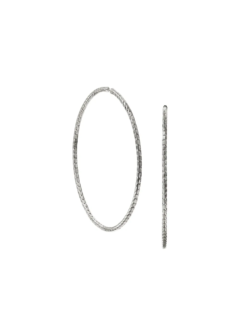 John Hardy Sterling Silver Hoop Earrings In Metallic