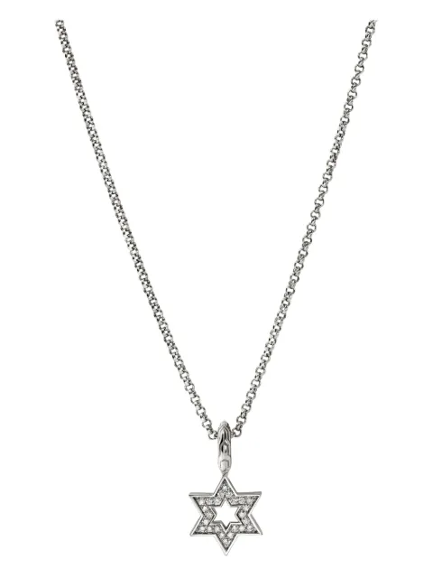 John Hardy sterling silver  Star Of David diamond necklace