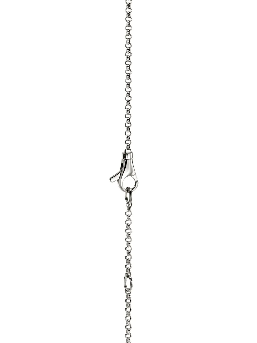 John Hardy Sterling Silver Diamond Circle Necklace In Silver