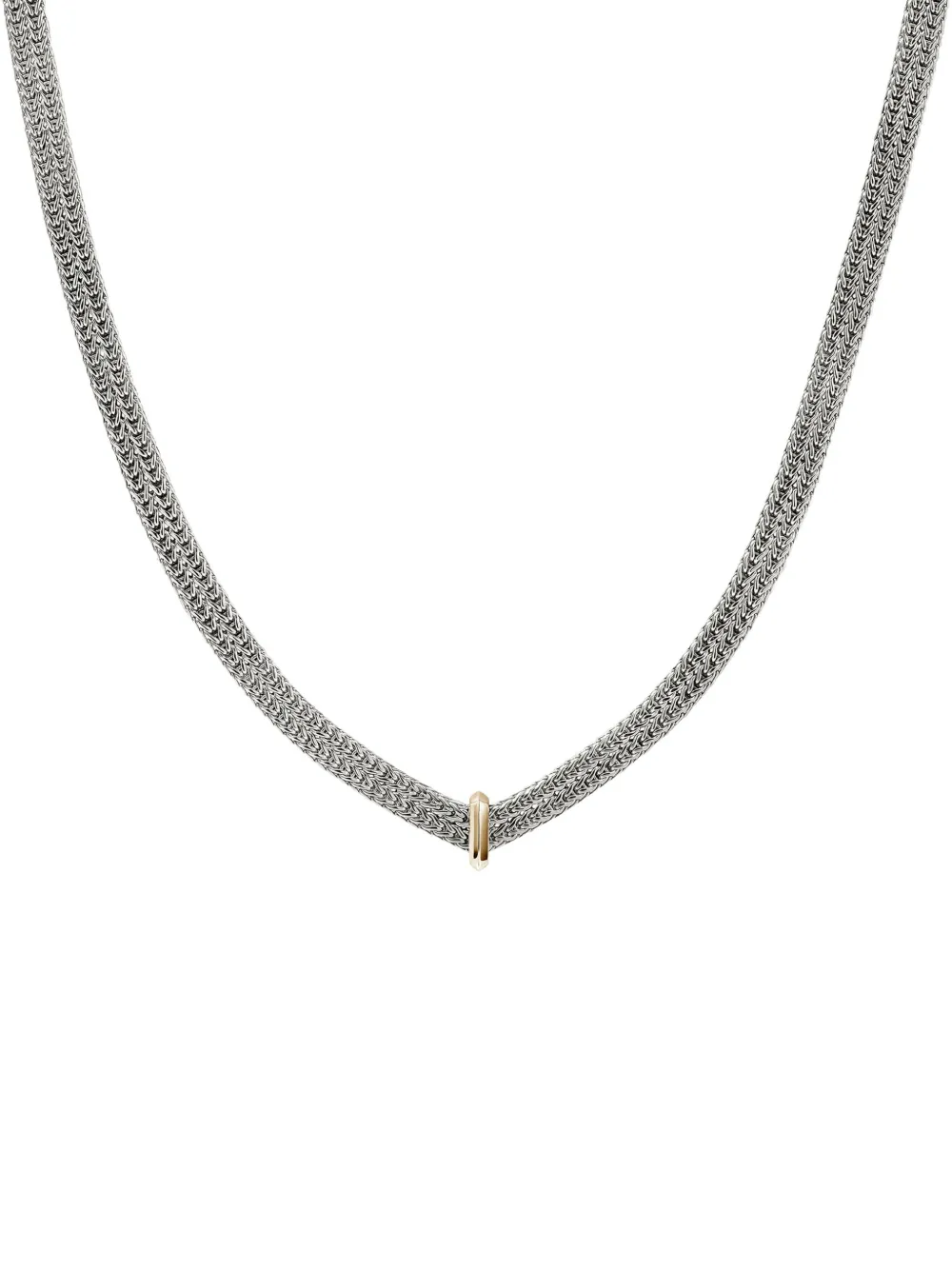 John Hardy 14k Yellow Gold And Sterling Silver Icon Necklace In Metallic