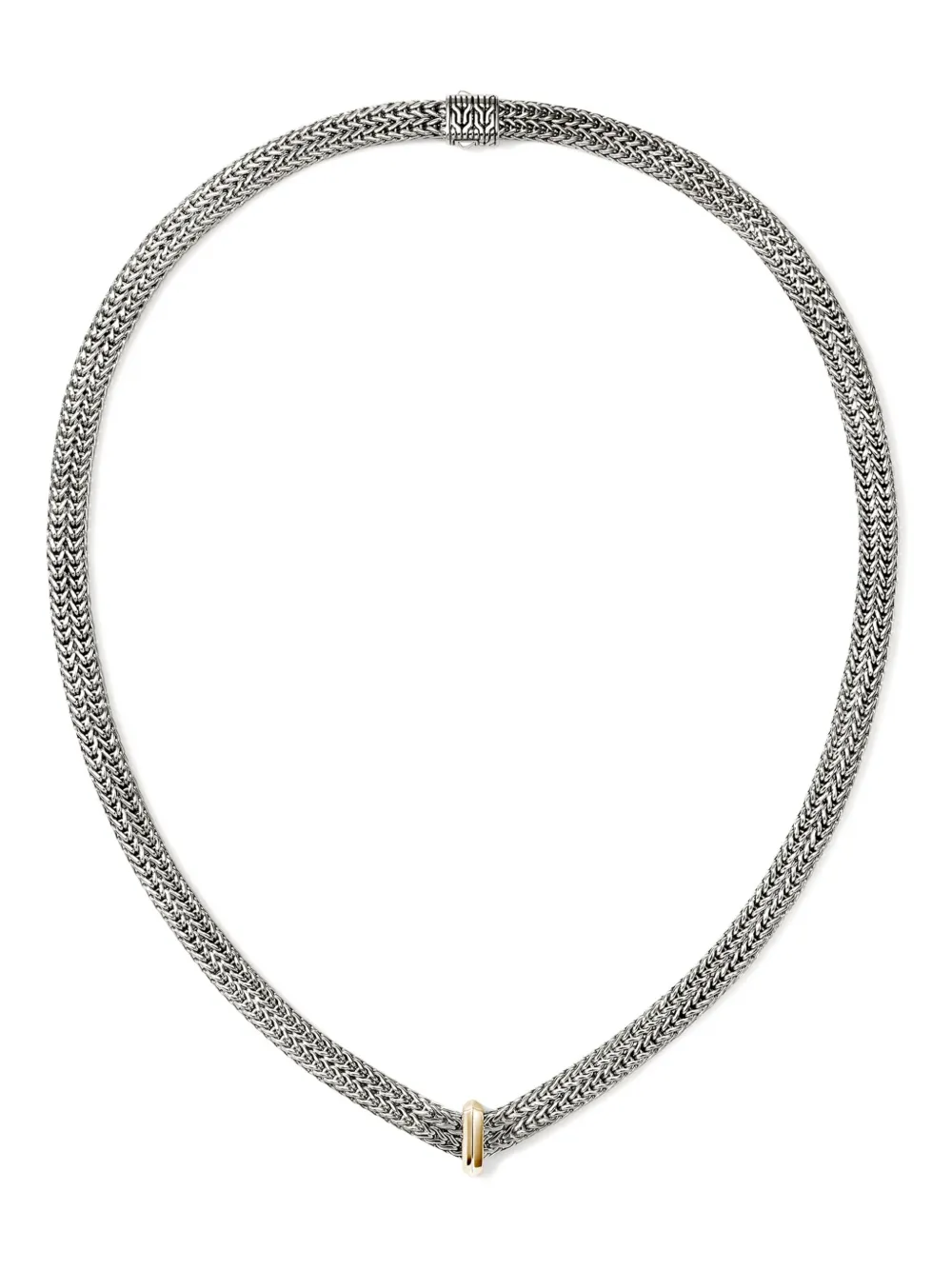 John Hardy 14k Yellow Gold And Sterling Silver Icon Necklace In Metallic
