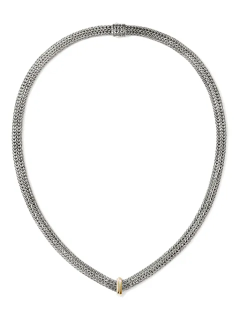 John Hardy sterling silver and 14K yellow gold Icon Link necklace