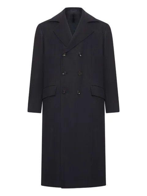 Kiton buttoned double-breasted coat