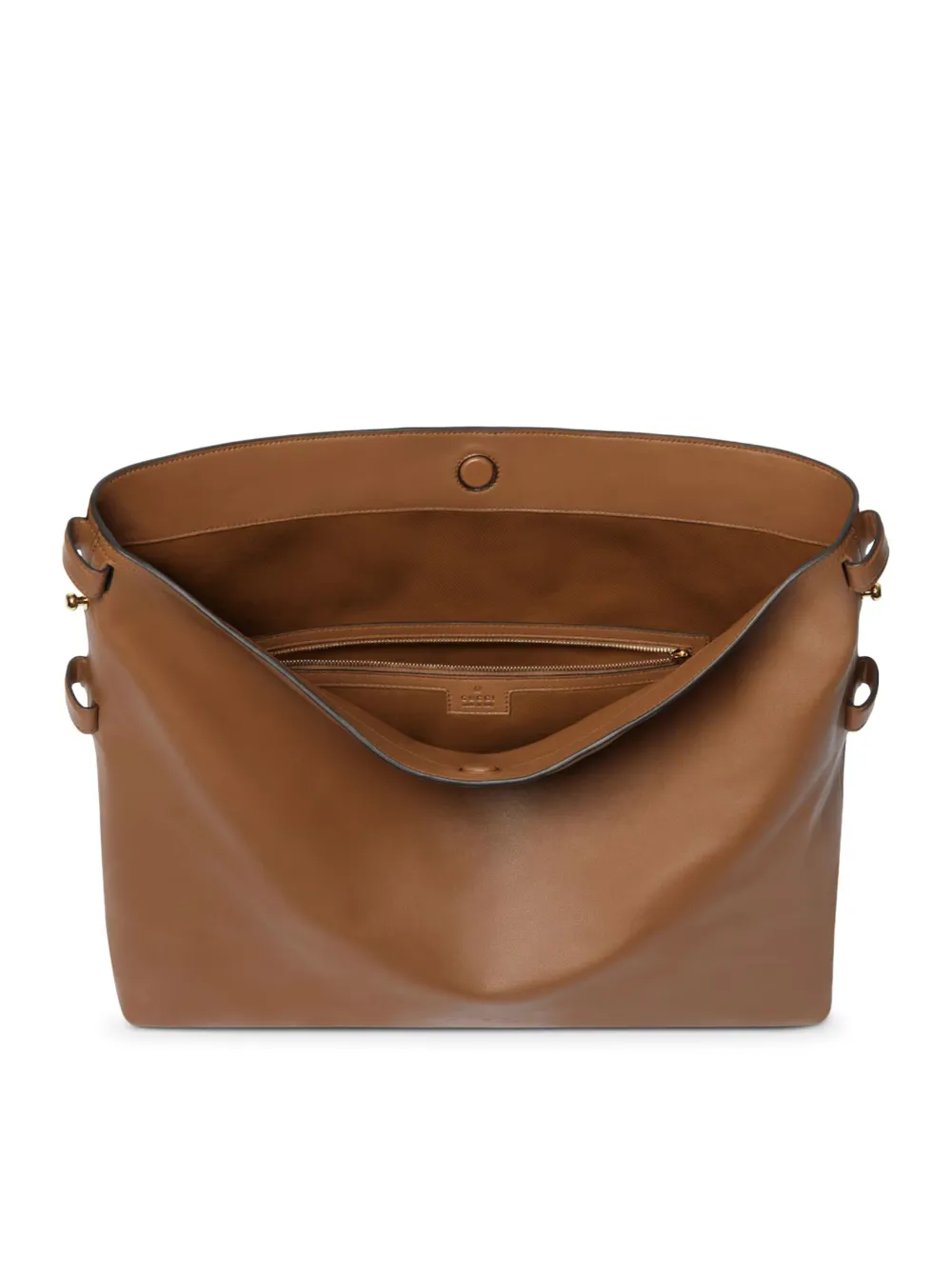 Gucci Beatrix Large Leather Shoulder Bag In Metallic