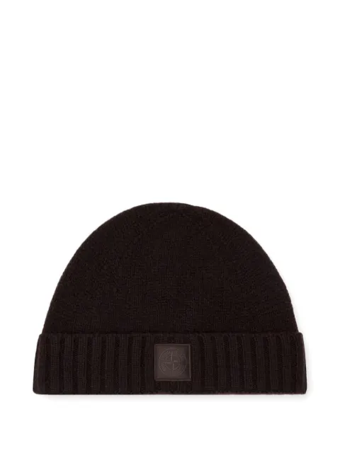 Stone Island gorro con parche del logo