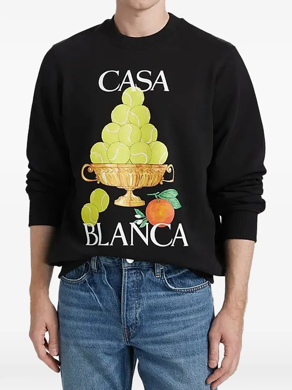 Casablanca La Corbeille D'Oranges sweatshirt - Zwart