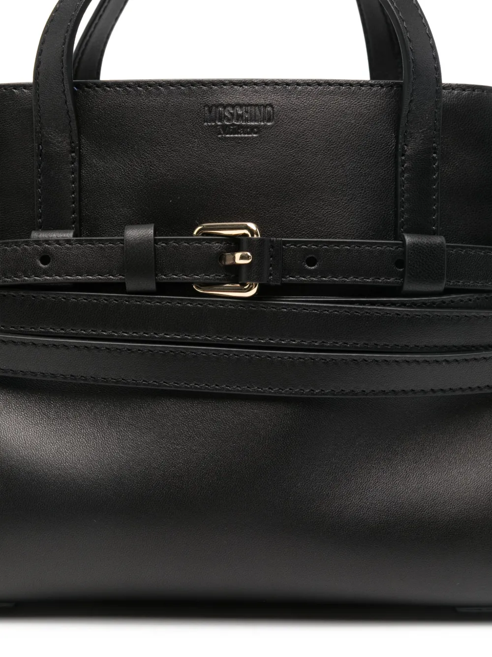 Moschino Tie Me kleine shopper met gespriem Zwart