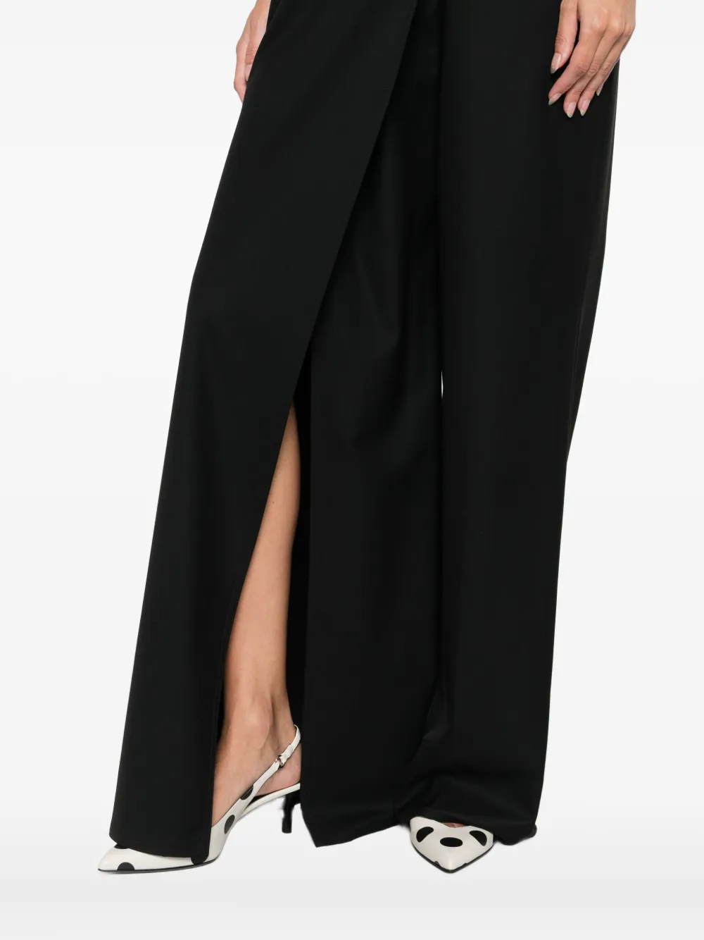 Moschino Halterjurk met dubbele rij knopen Zwart